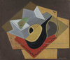 Juan Gris Siyah Mandolin Kanvas Tablo
