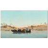 The Boat On The Nile by Charles Theodore Frere as Fine Art Print