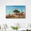 The Caravan Resting In Siout Egypt by Narcisse Berchere as Fine Art Print