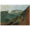Friedrich Gauermann Dachstein Tepesi Kanvas Tablo