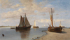 Paul Jean Clays Gemiler Scheldt Haliçinde Kanvas Tablo