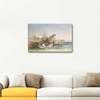 The Harbour Constantinople by Amadeo Preziosi as Art Print