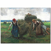 The Hay Harvester by Julien Dupre as Art Print