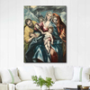 The Holy Family with Mary Magdalen by El Greco as Fine Art Print
