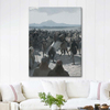 The Horse Fight at Hlidarendi by August Malmström as Art Print