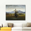 The Lonely Tree by Caspar David Friedrich as Fine Art Print