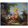 The Musical Contest by Jean Honore Fragonard as Fine Art Print
