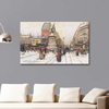The Place de Clichy in Snow by Eugene Galien Laloue as Fine Art Print