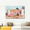 The Quiet Pet by John William Godward as Fine Art Print