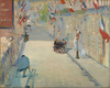 Edouard Manet Mosnier Bulvarında Bayraklar Kanvas Tablo
