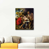The Satyr And The Peasant Family by Jacob Jordaens as Fine Art Print