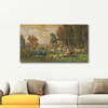 The Shepherdess by Charles Jacque as Fine Art Print