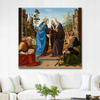 The Visitation with Saint Nicholas and Saint Anthony Abbot by Piero di Cosimo as Fine Art Print
