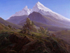 Caspar David Friedrich Watzmann Tepesi Kanvas Tablo