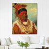 The White Cloud Head Chief of the Iowas by Georges Catlin as Fine Art Print