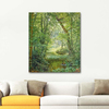 The Woodland Pool by Henri Biva as Art Print
