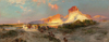 Thomas Moran Green Nehri Kayalıkları Wyoming Kanvas Tablo