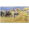 Threshing In The Abruzzi by Peder Severin Krøyer as Fine Art Print