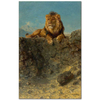 Throning Lion by Ludwig Knaus