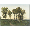 Henri Joseph Harpignies Ağaçlar Kanvas Tablo