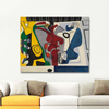 Two Figures with Yellow Tree Trunk by Le Corbusier as Art Print