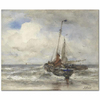 Two Fishing Boats At The Beach by Jacob Maris as Art Print