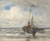 Two Fishing Boats At The Beach by Jacob Maris as Art Print