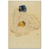 Egon Schiele İki Arkadaş Kanvas Tablo
