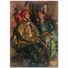 Two Girls In Peasant Costumes by Konstantin Korovin
