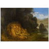 Two Lions In A Cave by Wilhelm Kuhnert as Fine Art Print