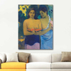Paul Gauguin İki Tahitili Kadın Kanvas Tablo