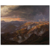 Johan Christian Dahl Lyshornet Manzarası Kanvas Tablo