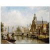 View of the Magare Bridge by Cornelis Christiaan Dommersen as Art Print