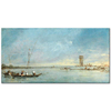 View of the Venetian Lagoon with the Tower of Malghera as Fine Art Print