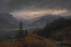 Johan Christian Dahl Hallingdal Manzarası Kanvas Tablo