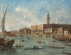View to the Doge's Palace Venice by Francesco Guardi