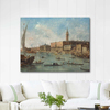 View to the Doge's Palace Venice by Francesco Guardi as Fine Art Print