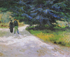 Vincent van Gogh Arles Parkında Çift Kanvas Tablo