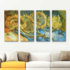 Vincent van Gogh Four Cut Sunflowers Canvas Set Art Print