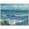 Vincent van Gogh Santa Maries'de Deniz Kanvas Tablo