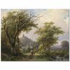 Walking in the Forest by Johann Bernhard Klombeck as Fine Art Print