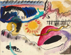 Wassily Kandinsky Suluboya No 3 Aşk Bahçesi Kanvas Tablo
