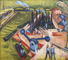 Western Harbour In Frankfurt Am Main by Ernst Ludwig Kirchner