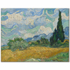 Vincent van Gogh Selvili Çayır Kanvas Tablo