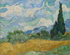 Vincent van Gogh Selvili Çayır Kanvas Tablo