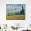 Vincent van Gogh Selvili Çayır Kanvas Tablo