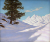 Winter Landscape with Tree by Ivan Fedorovich Choultse as Art Print