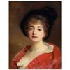 Woman In Red by Gustave Jean Jacquet