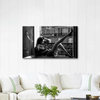 Woman Sitting Near The Window as Art Print