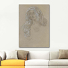 Woman With Headscarf And Star Medallion by Alphonse Mucha as Art Print